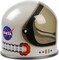 Aeromax Youth Astronaut Helmet w/ Movable Visor NASA Logo USA Flag Kids Silver